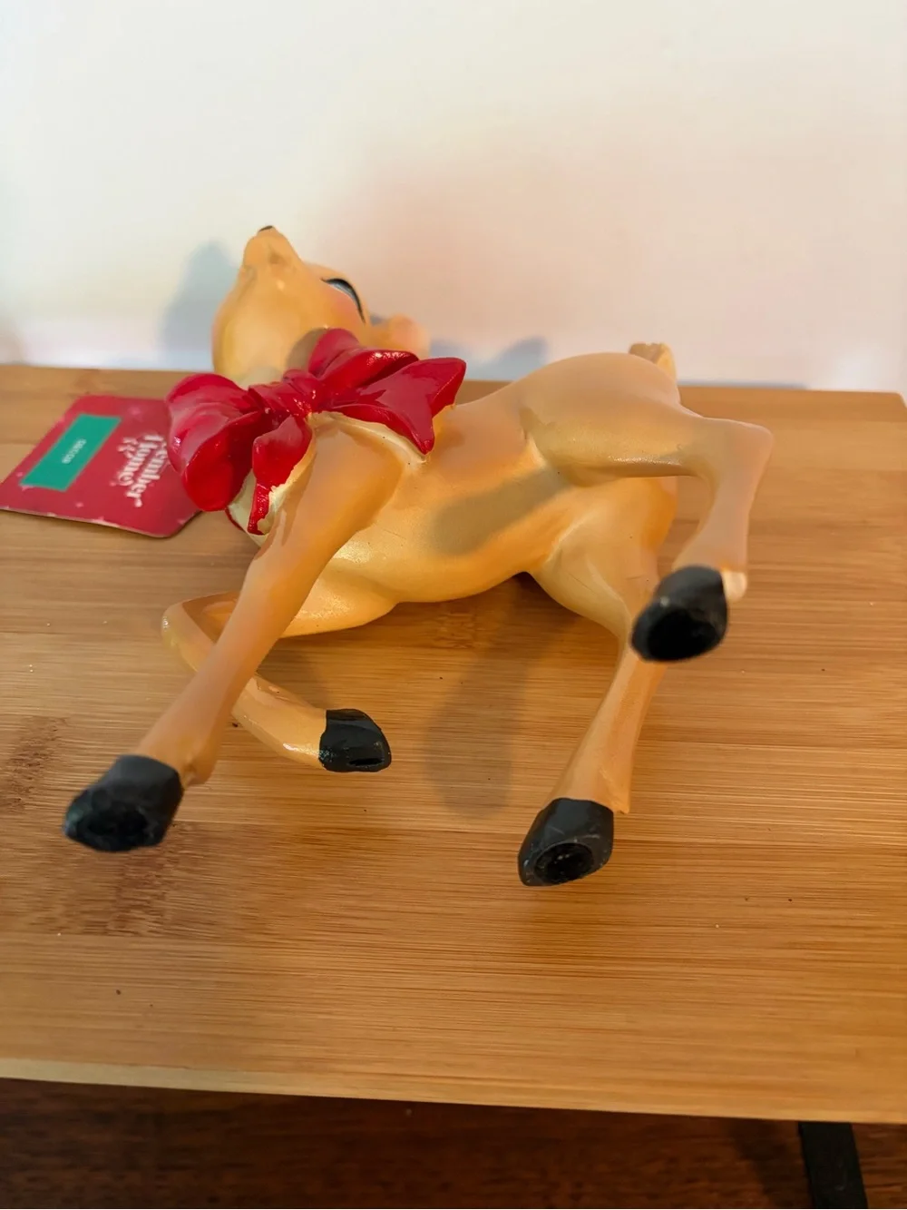 NWT Vintage-Style Deer Figurine Christmas Decor. Midcentury Modern Style 50s